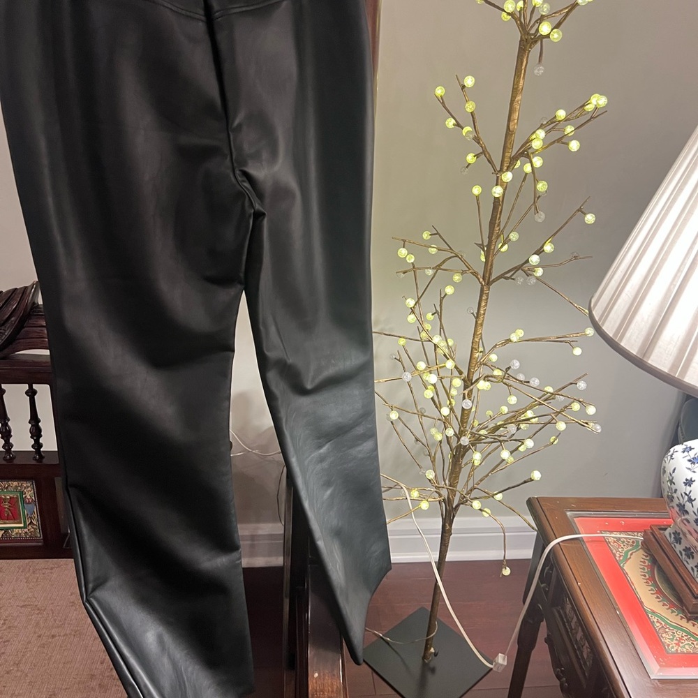 Wolford Jenna slightly cropped leather trousers size 38 - Picture 10 of 15